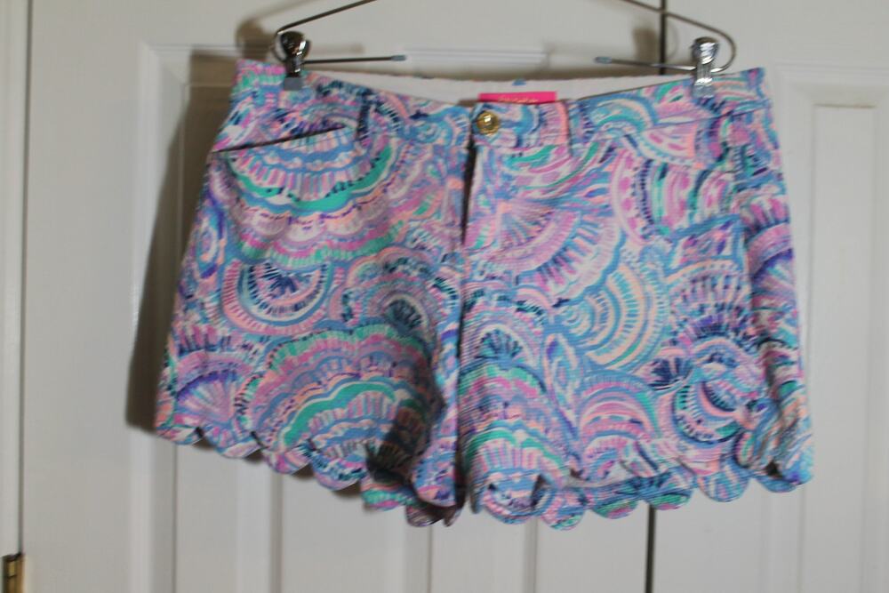 Lilly Pulitzer 'Happy as a Clam' Buttercup Shorts sz 10